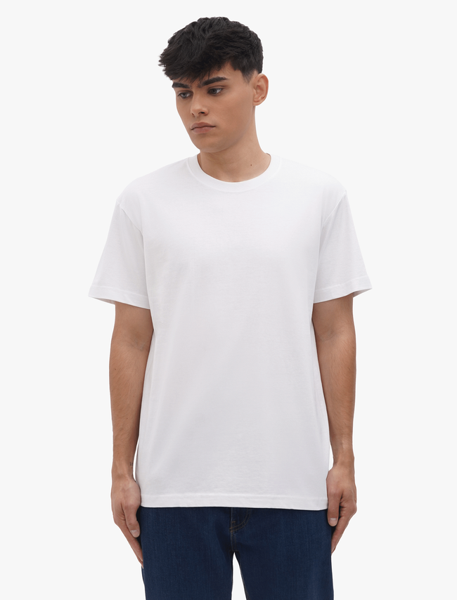 BASIC Сlassic White Unisex T-shirt, White, S