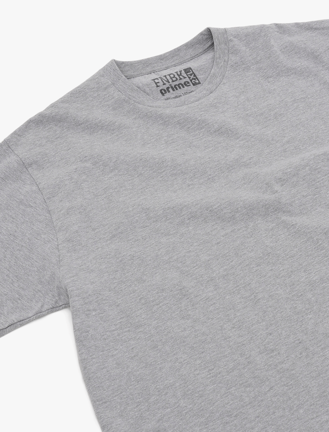 PRIME Classic Grey Melange Unisex T-shirt, Grey, S