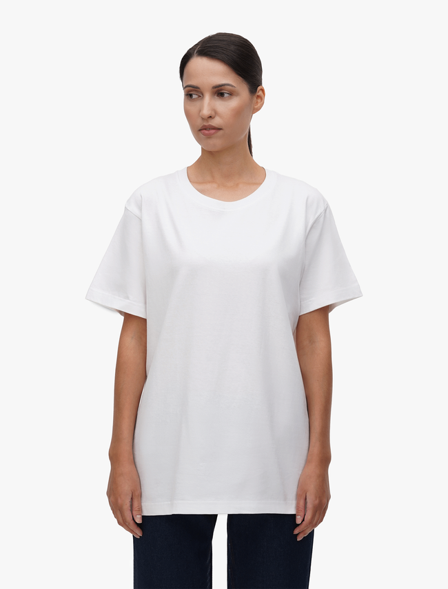 BASIC Classic White Unisex T-shirt, White, S