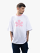 POSITIFF men oversized T-shirt, White, OSFA