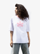POSITIFF women oversized T-shirt, White, OSFA