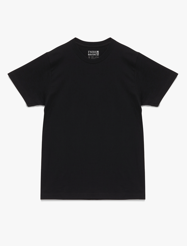 BASIC Classic Black Unisex T-shirt, Black, S
